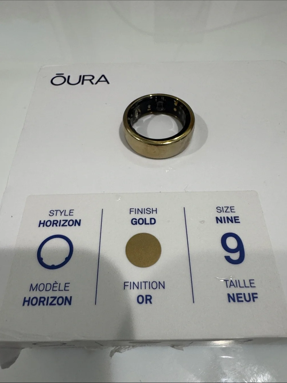 Oura Horizon Ring Gold Size 9
